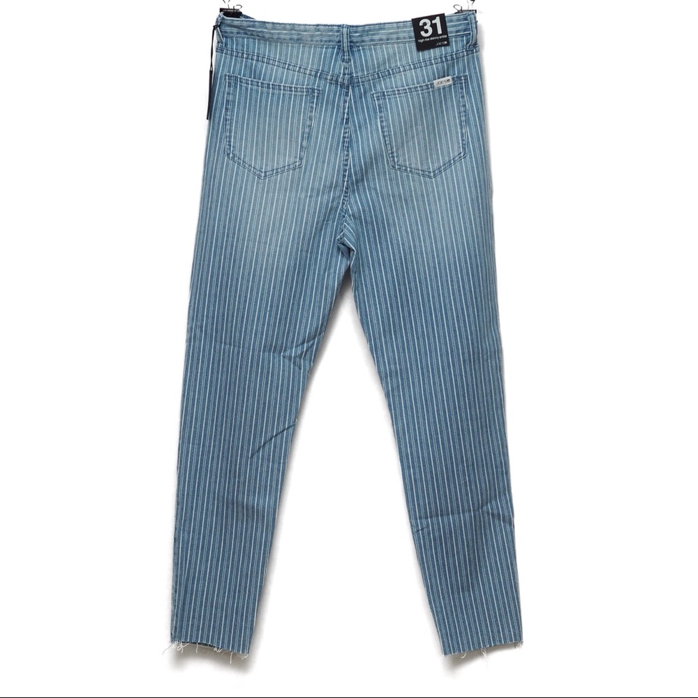 Joe’s Jeans | high rise striped skinny ankle jeans - Picture 4 of 6